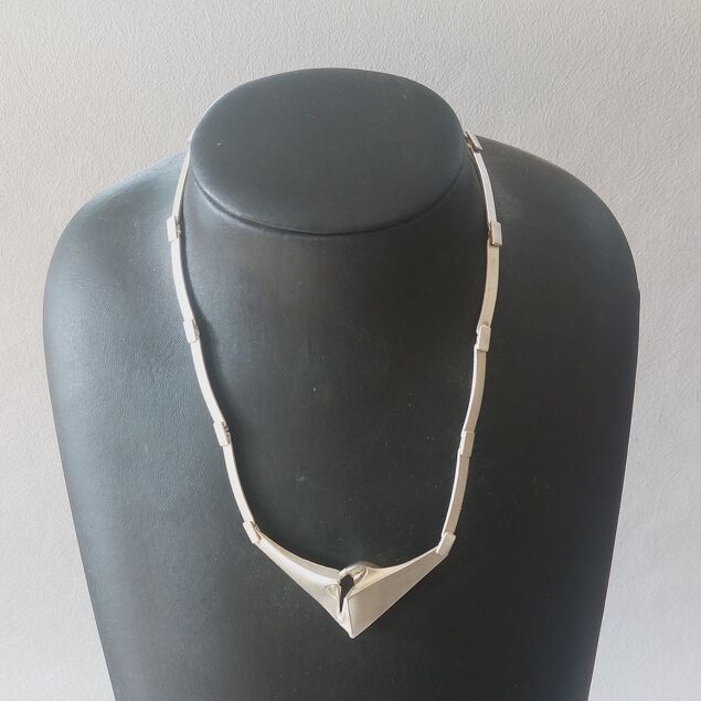 Zweeds zilveren choker Lapponia 