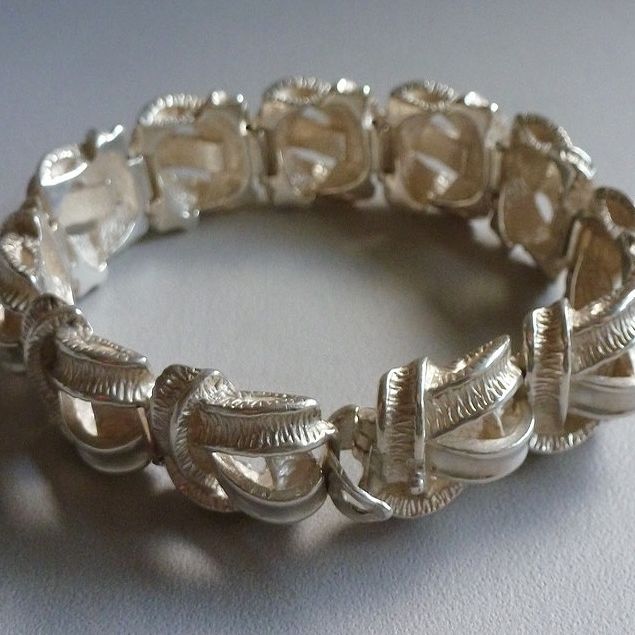 Handgesmede zilveren armband	