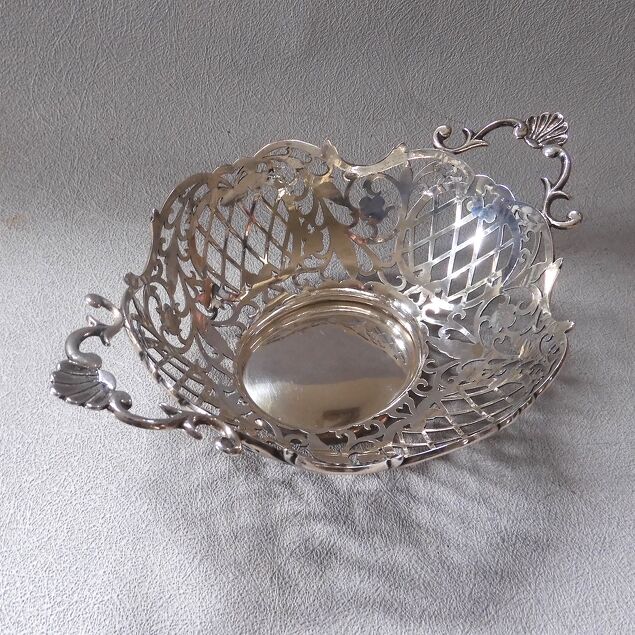 Nederlands zilveren bonbonmandje grote maat