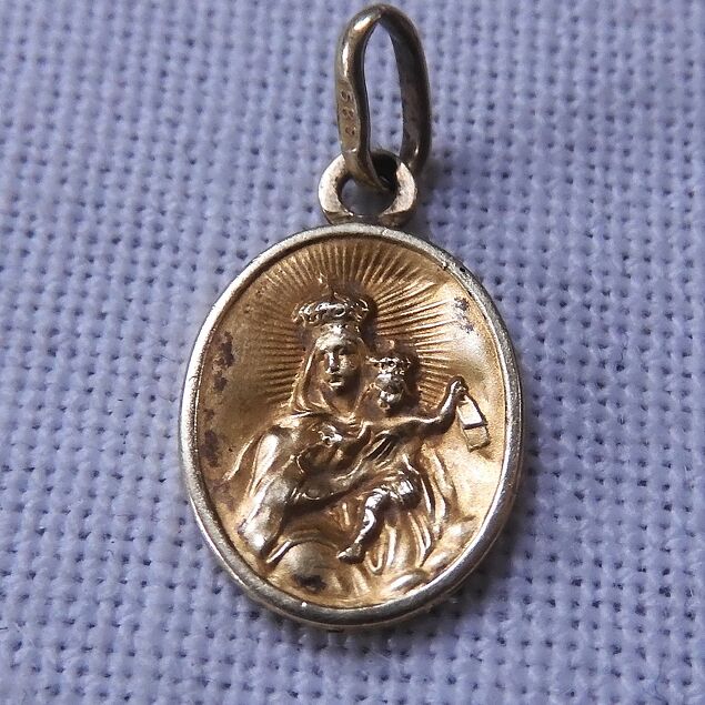Mini gouden religieus medaillon