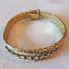 14kr g geel gouden schakel armband 