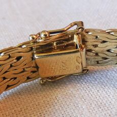 14kr g geel gouden schakel armband 