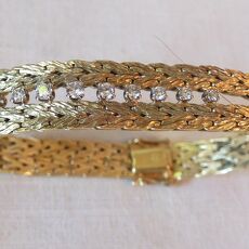14kr g geel gouden schakel armband 