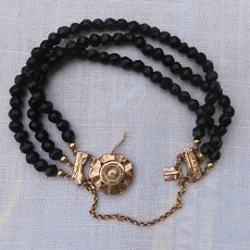 Antiek granaten armband met Nederlands gouden slot