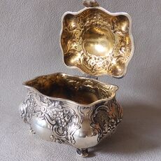 Bijzonder vierdelig Duits zilveren servies