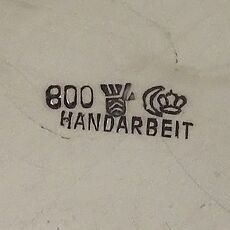 Bijzonder vierdelig Duits zilveren servies