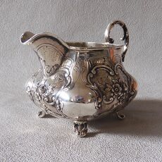 Bijzonder vierdelig Duits zilveren servies