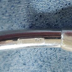 flexibele zilveren slavenarmband