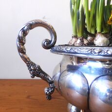 Groot Duits zilveren tafelstuk  / jardinière
