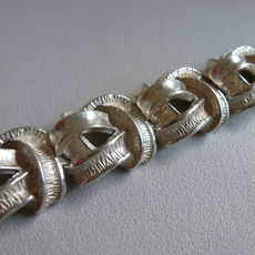 Handgesmede zilveren armband	