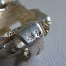 Handgesmede zilveren armband	