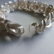 Handgesmede zilveren armband	
