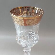 Italiaans kristallen/gouden sierglas