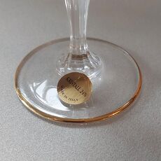 Italiaans kristallen/gouden sierglas