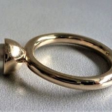 Moderne gouden BRON ring	