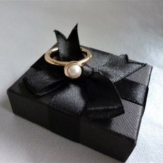 Moderne gouden BRON ring	