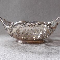 Nederlands zilveren bonbonmandje grote maat