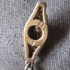 Parelcollier met 14 kr gouden slot