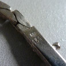 Witgouden Chanel ketting (Massief)