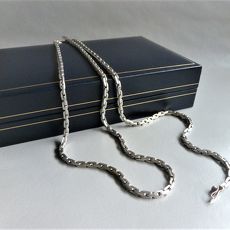 Witgouden Chanel ketting (Massief)