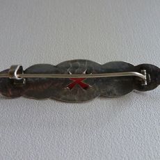 Zilveren Art Deco broche
