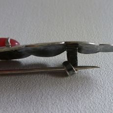 Zilveren Art Deco broche
