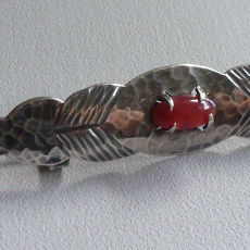 Zilveren Art Deco broche