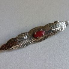 Zilveren Art Deco broche