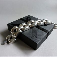 Zilveren ROLEX schakelarmband