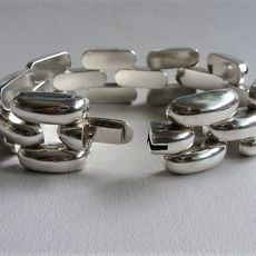 Zilveren ROLEX schakelarmband